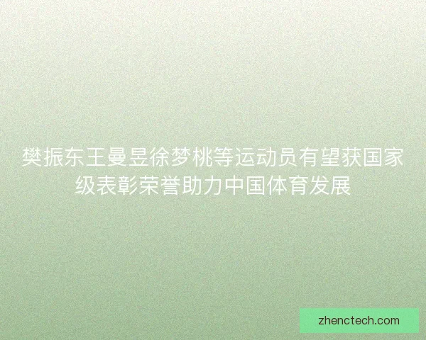 樊振东王曼昱徐梦桃等运动员有望获国家级表彰荣誉助力中国体育发展